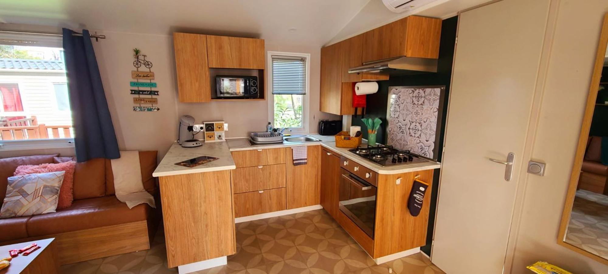 Mobil-Home Le Cocon Fun Pass Non Inclus Canet-en-Roussillon Buitenkant foto